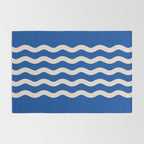 Indigo Waves in Blue and White Rug Gallery Image 2