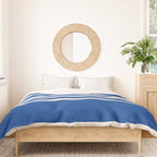 Indigo Waves in Blue and White Duvet Cover Gallery Image 3
