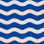Indigo Waves in Blue and White Coffee Mug Gallery Image 2