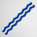 Indigo Waves in Blue and White Table Runner Gallery Image 3