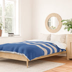 Indigo Waves in Blue and White Duvet Cover Gallery Image 2