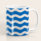 Indigo Waves in Blue and White Coffee Mug Gallery Image 1