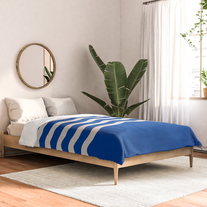 Indigo Waves in Blue and White Comforter Gallery Image 2