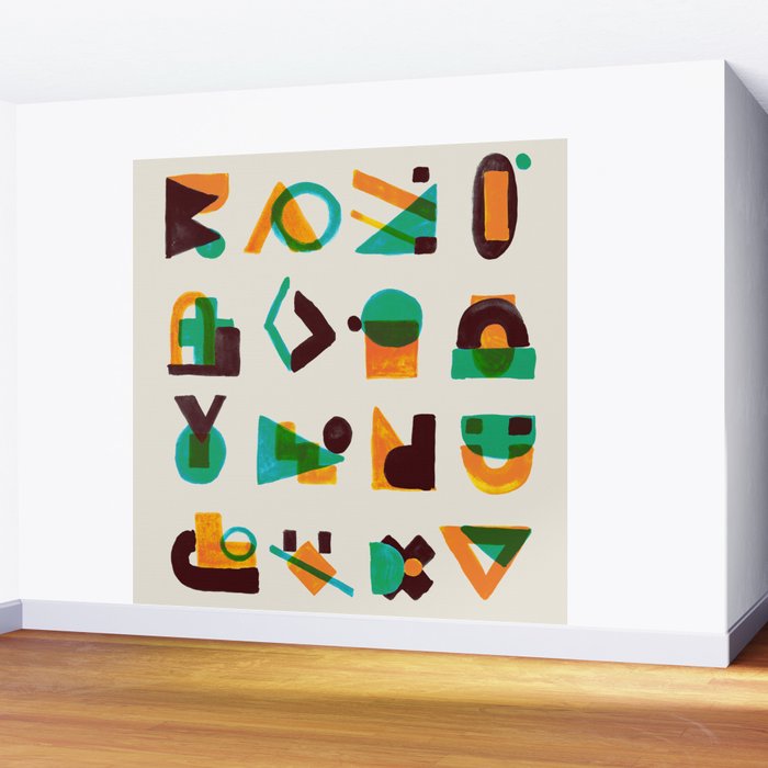 Shape of thoughts Wall Mural Gallery Image 2