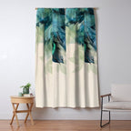 Beautiful Peacock Feathers Window Curtain Gallery Image 5