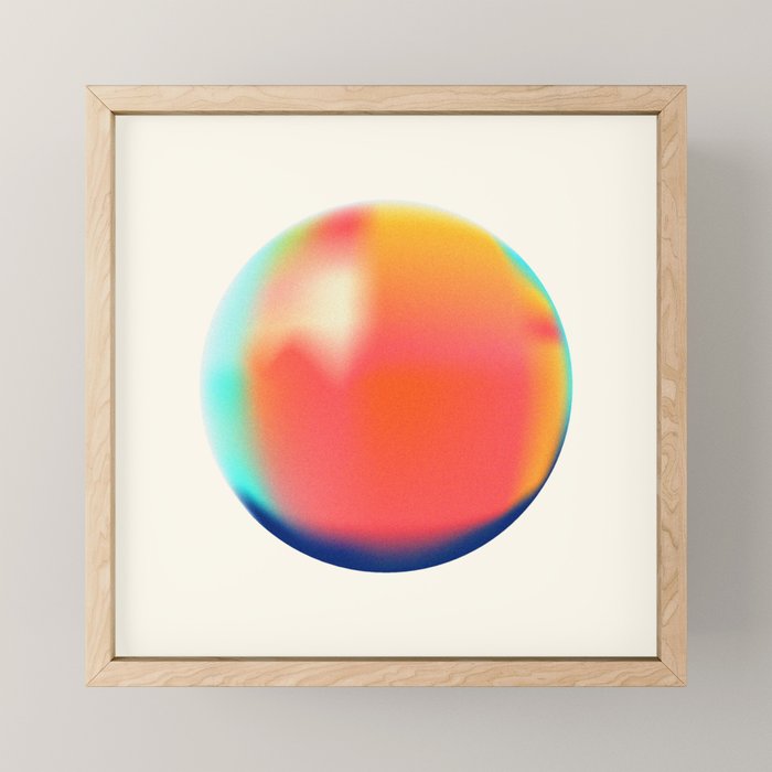 Bright Gradient Sphere  Mini Art Print Gallery Image 1