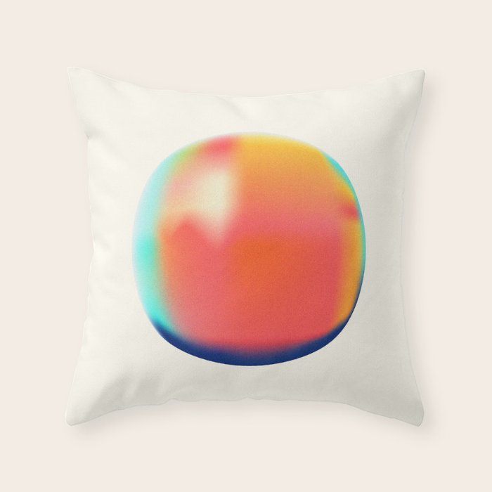 Bright Gradient Sphere  Throw Pillow Gallery Image 6