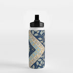 Sun Moon and Stars Celestial Blue Water Bottle Gallery Image 2