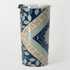 Sun Moon and Stars Celestial Blue Travel Mug Gallery Image 3