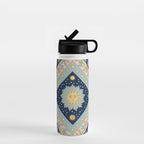 Sun Moon and Stars Celestial Blue Water Bottle Gallery Image 1