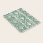 Art Deco Diamonds in Teal and Gold Notebook Gallery Image 2