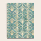 Art Deco Diamonds in Teal and Gold Notebook Gallery Image 4