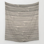 hand drawn light lines â charcoal Wall Tapestry Gallery Image 4