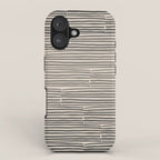 hand drawn light lines â charcoal iPhone Case Gallery Image 1