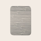 hand drawn light lines â charcoal Bath Mat Gallery Image 1