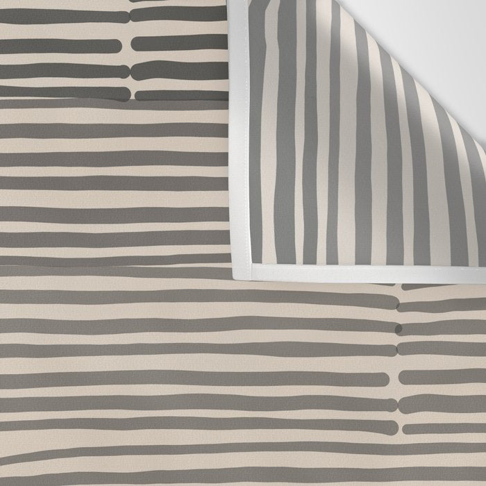 hand drawn light lines â charcoal Wall Tapestry Gallery Image 3