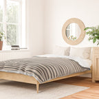 hand drawn light lines â charcoal Duvet Cover Gallery Image 2
