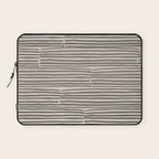 hand drawn light lines â charcoal Laptop Sleeve Gallery Image 1