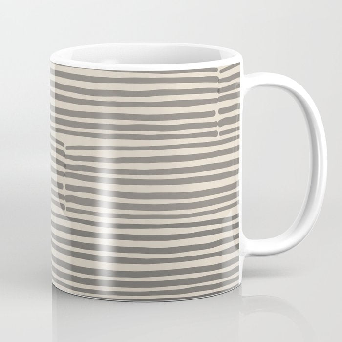 hand drawn light lines â charcoal Coffee Mug Gallery Image 1