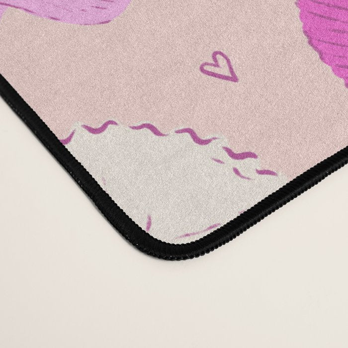 Pasta Noodles in Pink  Desk Mat Gallery Image 4