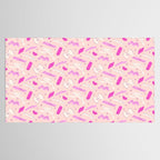 Pasta Noodles in Pink  Tablecloth Gallery Image 2