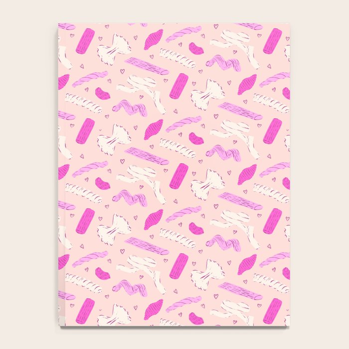 Pasta Noodles in Pink  Notebook Gallery Image 4