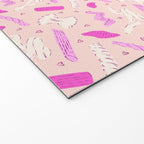 Pasta Noodles in Pink  Welcome Mat Gallery Image 2