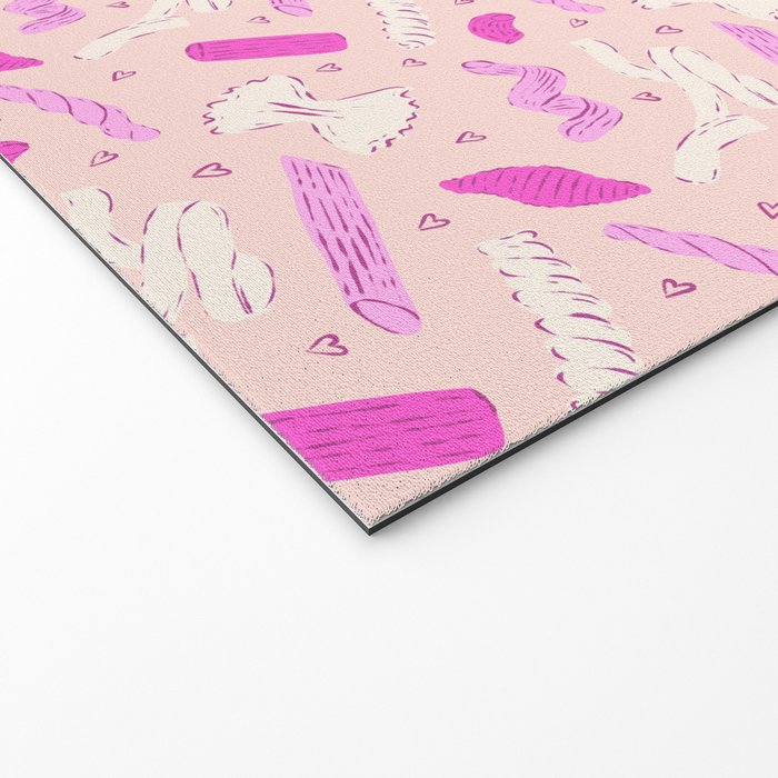 Pasta Noodles in Pink  Welcome Mat Gallery Image 2