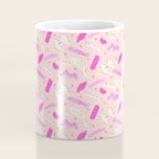 Pasta Noodles in Pink  Coffee Mug Gallery Image 4