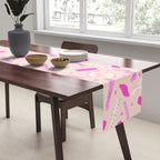 Pasta Noodles in Pink  Table Runner Gallery Image 2