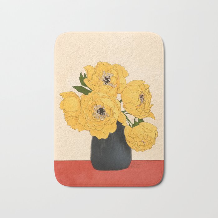 Bouquet Gift Yellow Bath Mat Gallery Image 1