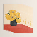 Bouquet Gift Yellow Wrapping Paper Gallery Image 3