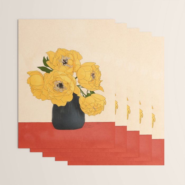 Bouquet Gift Yellow Wrapping Paper Gallery Image 3