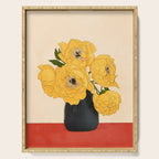Bouquet Gift Yellow Serving Tray Gallery Image 1