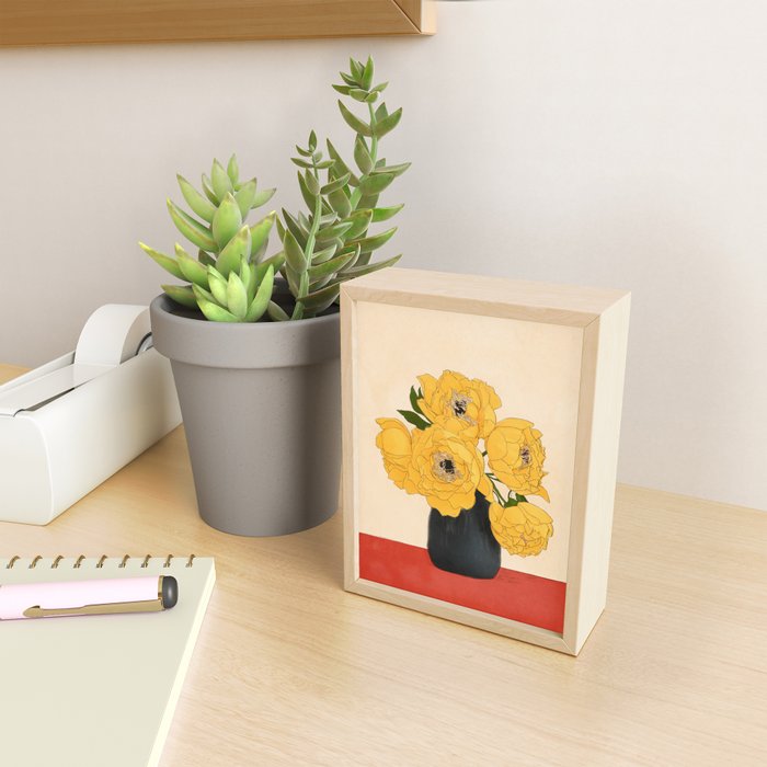 Bouquet Gift Yellow Mini Art Print Gallery Image 2