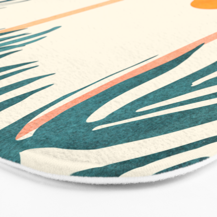 Palm Island Sunset Landscape Bath Mat Gallery Image 3