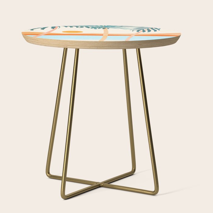 Palm Island Sunset Landscape Side Table Gallery Image 1