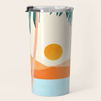 Palm Island Sunset Landscape Travel Mug Gallery Image 3