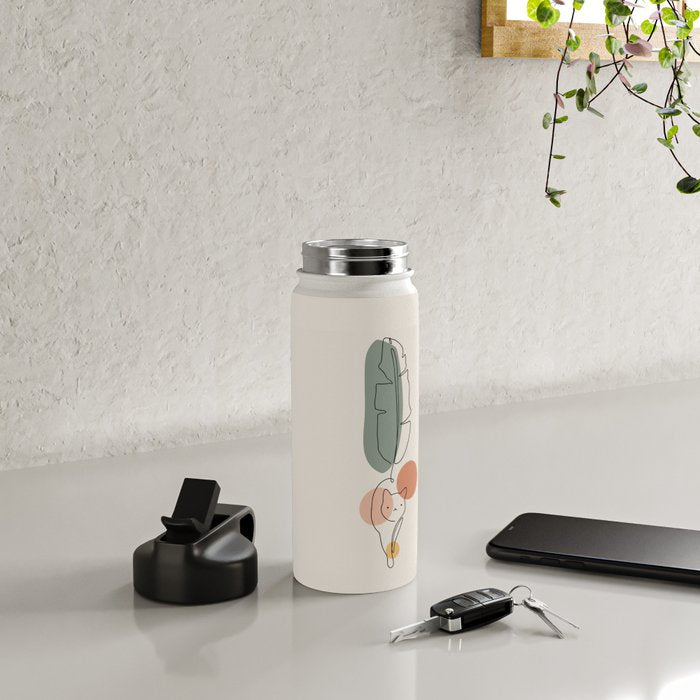 Cat and Plant 35 Water Bottle Gallery Image 4