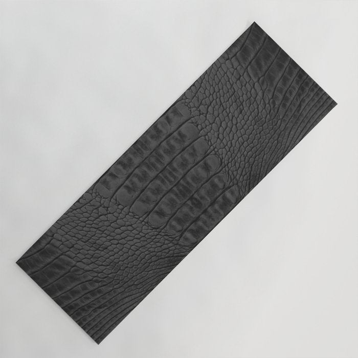 black crocodile skin Yoga Mat Gallery Image 1