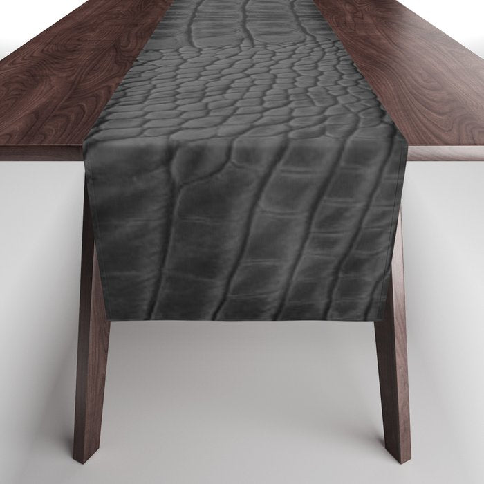 black crocodile skin Table Runner Gallery Image 1