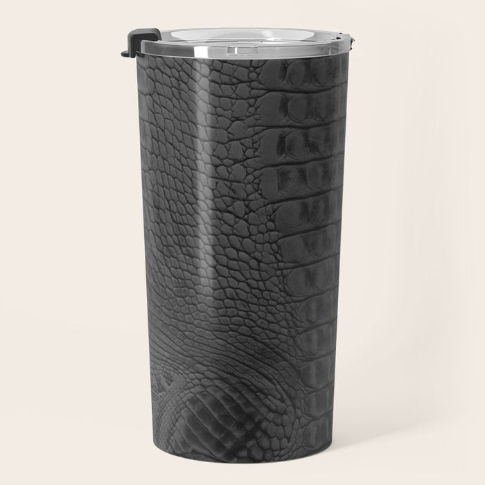 black crocodile skin Travel Mug Gallery Image 3