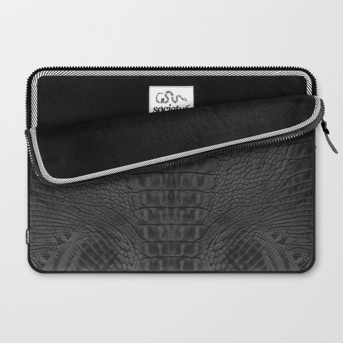 black crocodile skin Laptop Sleeve Gallery Image 2