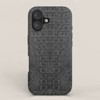 black crocodile skin iPhone Case Gallery Image 1