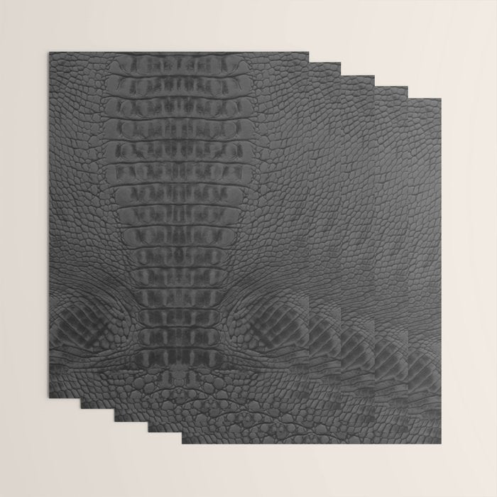 black crocodile skin Wrapping Paper Gallery Image 3