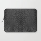 black crocodile skin Laptop Sleeve Gallery Image 1
