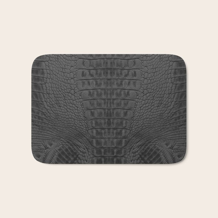 black crocodile skin Bath Mat Gallery Image 1