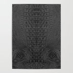 black crocodile skin Poster Gallery Image 4
