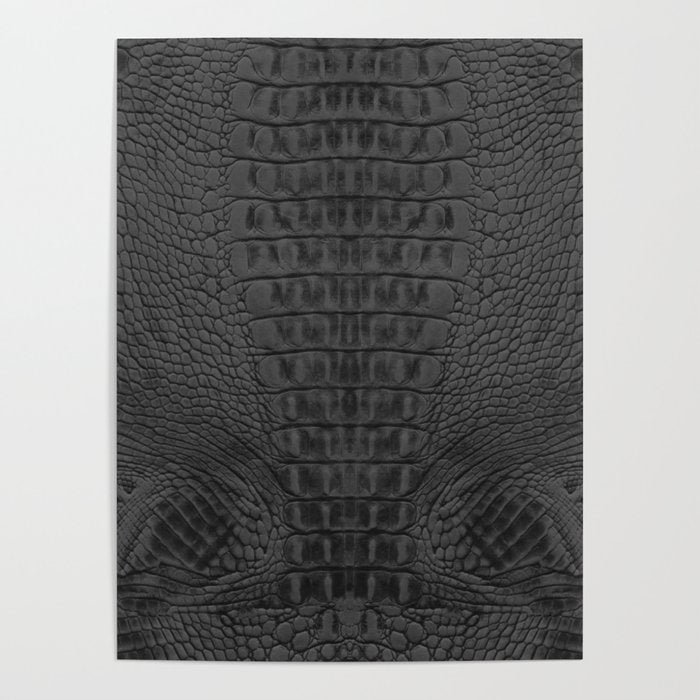 black crocodile skin Poster Gallery Image 4