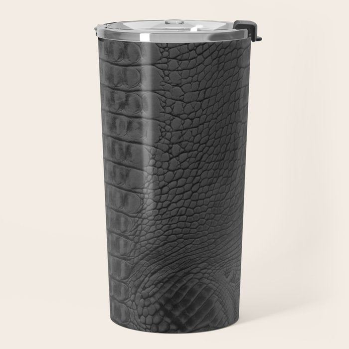 black crocodile skin Travel Mug Gallery Image 2